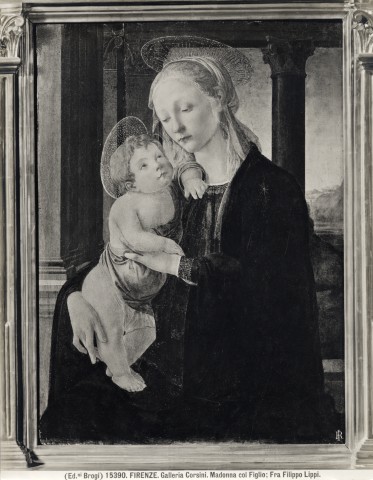 Brogi — Firenze. Galleria Corsini. Madonna col Figlio; Fra Filippo Lippi — insieme